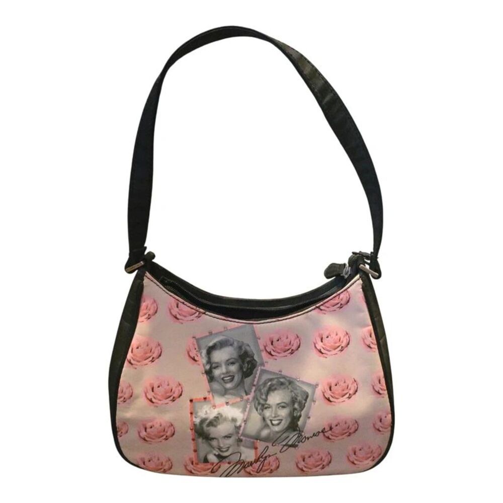 Vintage Chateau Marilyn Monroe Pink Rose Print Shoulder Bag
